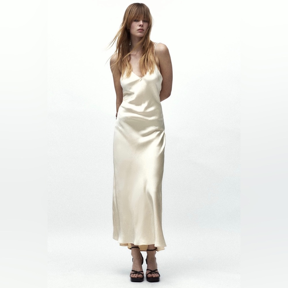 Satin slip dress